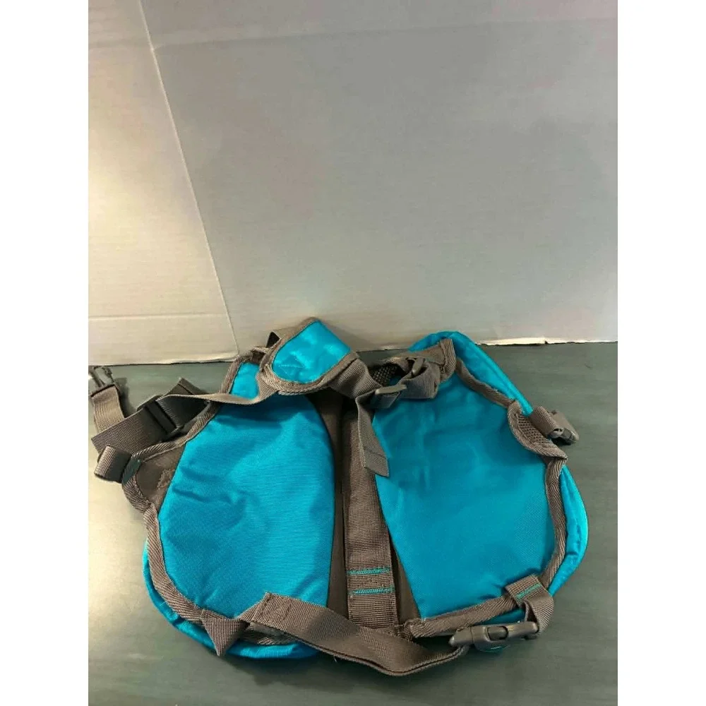 Outward Hound DayPak Dog Backpack Medium Teal New 4 Pockets D-Ring Hiking Vest